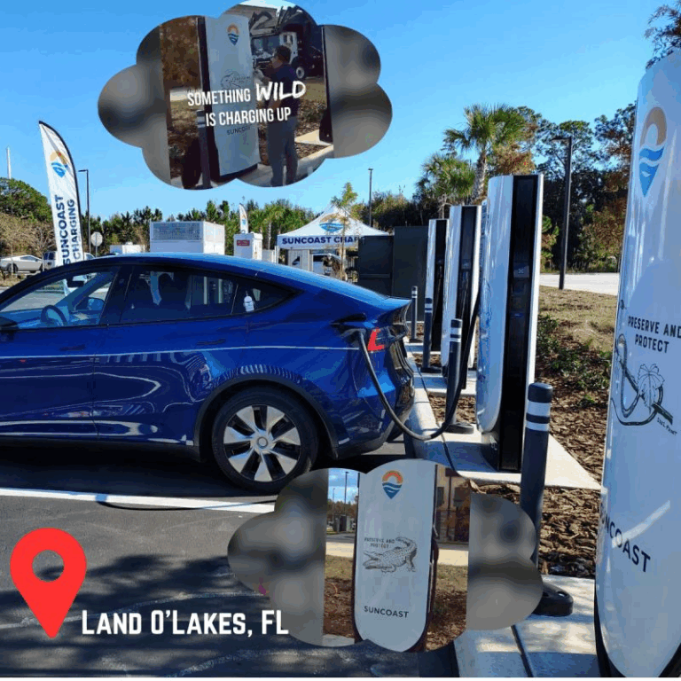 Suncoast Charging recently opened the first opening the first third-party Tesla Supercharger site in North America