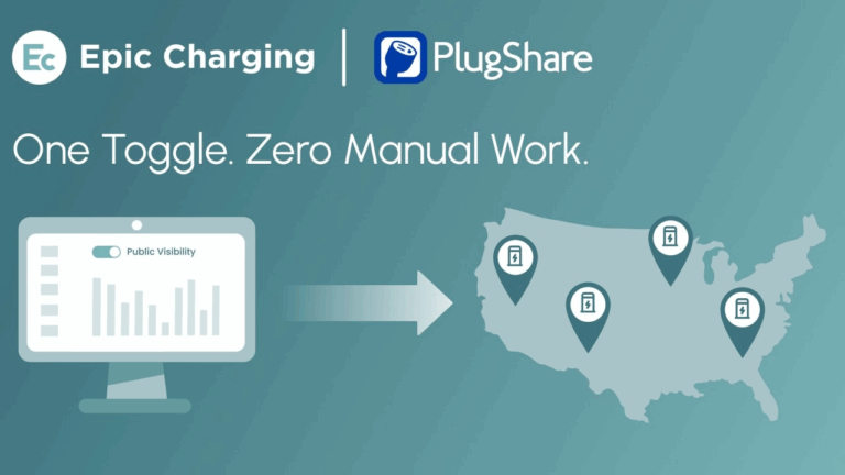 epic charging integrates with plugshare to make station visibility effortless